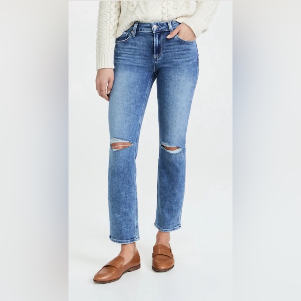 Paige Amber Distressed Jean in Walkabout wash - Size 30